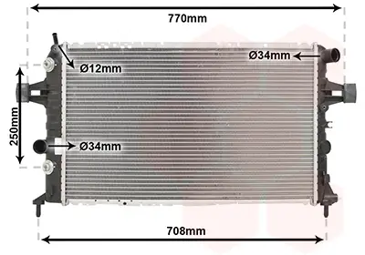 VAN WEZEL 37002329 - Kühler, Motorkühlung Neue Ware
