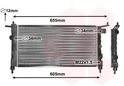 Sale VAN WEZEL 37002183 - Kühler, Motorkühlung