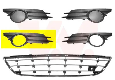 VAN WEZEL 3750594 - Lüftungsgitter, Stoßfänger - ** Equipart ** Online Kaufen