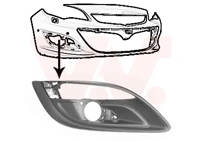 Top-Angebot VAN WEZEL 3753592 - Lüftungsgitter, Stoßfänger - ** Equipart **