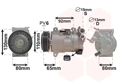 Ausverkauf VAN WEZEL 4001K703 - Kompressor, Klimaanlage