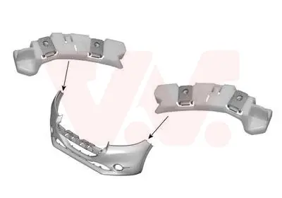Echt VAN WEZEL 4034569 - Halter, Stoßfänger - ** Equipart **