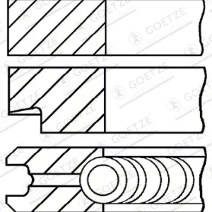 GOETZE ENGINE 08-206800-40 - Kolbenringsatz Angebot
