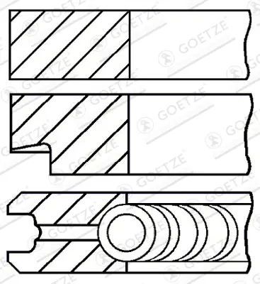 GOETZE ENGINE 08-206800-40 - Kolbenringsatz Angebot