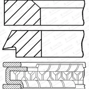 Meistverkauft GOETZE ENGINE 08-424805-30 - Kolbenringsatz