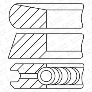 GOETZE ENGINE 08-443108-00 - Kolbenringsatz - Goetze Diamond Coated LKZ-Ring Jetzt Kaufen