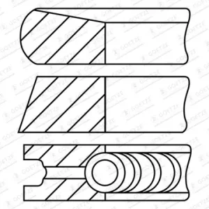 GOETZE ENGINE 08-452000-00 - Kolbenringsatz Neuheit