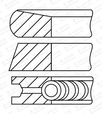 GOETZE ENGINE 08-452000-00 - Kolbenringsatz Neuheit