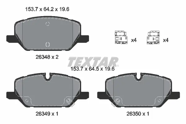 TEXTAR 2634802 - Bremsbelagsatz, Scheibenbremse - Q+ Direkt Vom Hersteller
