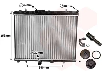 Expressversand VAN WEZEL 40002255 - Kühler, Motorkühlung - *** IR PLUS ***