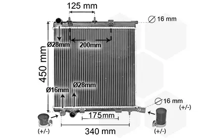 Beliebt VAN WEZEL 40002368 - Kühler, Motorkühlung - *** IR PLUS ***