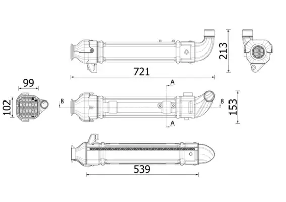 MAHLE CE 45 000P - Kühler, Abgasrückführung Garantierte Lieferung