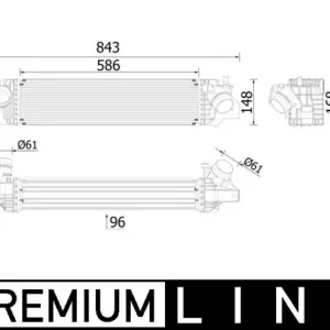 Echt MAHLE CI 617 000P - Ladeluftkühler