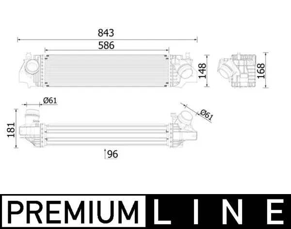 Echt MAHLE CI 617 000P - Ladeluftkühler