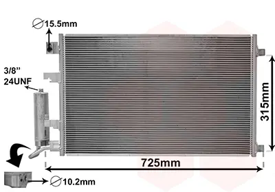 Knallerangebot VAN WEZEL 13015702 - Kondensator, Klimaanlage