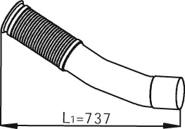 Echt DINEX 54247 - Abgasrohr