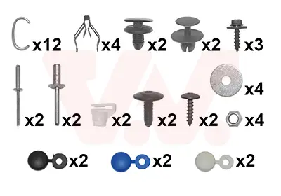 VAN WEZEL 4076794 - Montagesatz, Stoßfänger Begrenztes Angebot