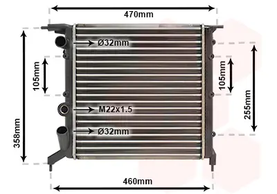 Online Kaufen VAN WEZEL 43002121 - Kühler, Motorkühlung
