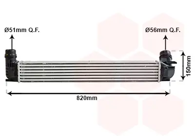 VAN WEZEL 43004412 - Ladeluftkühler Geprüft