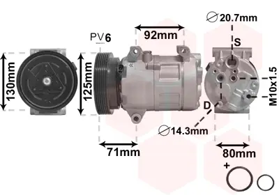 VAN WEZEL 4300K103 - Kompressor, Klimaanlage - *** IR PLUS *** Neu