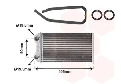Begrenztes Angebot VAN WEZEL 43006439 - Wärmetauscher, Innenraumheizung - *** IR PLUS ***