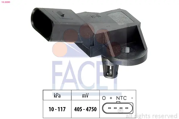 Sichere Zahlung FACET 10.3090 - Luftdrucksensor, Höhenanpassung