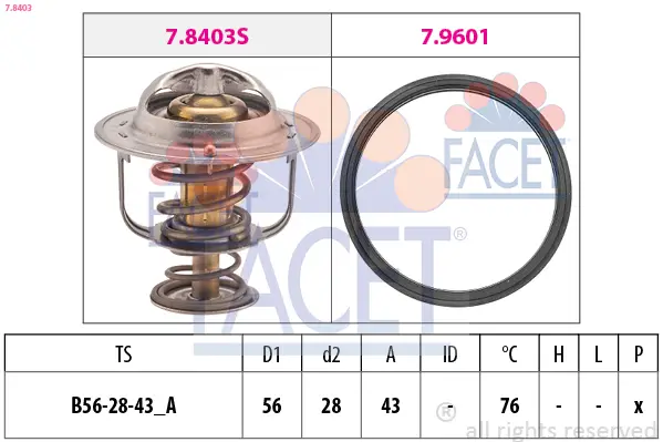 FACET 7.8403 - Thermostat, Kühlmittel Neuheit