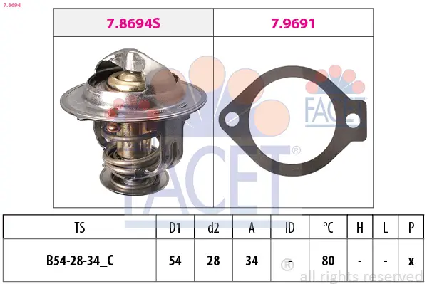 FACET 7.8694 - Thermostat, Kühlmittel Ausverkauf