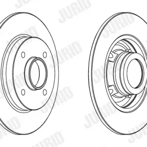 Neu Im Sortiment JURID 562938JC-1 - Bremsscheibe