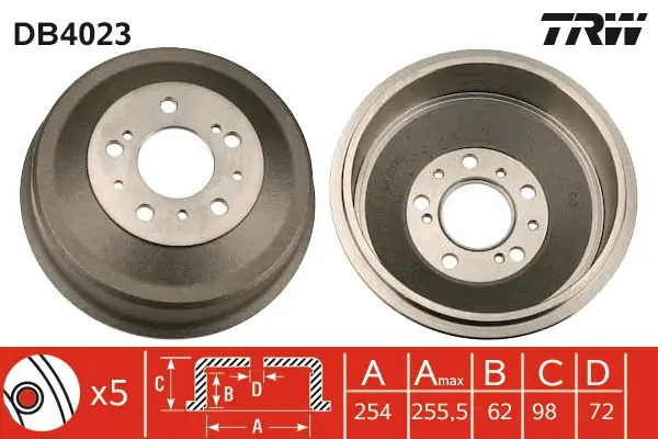 Wochenendangebot TRW DB4023 - Bremstrommel