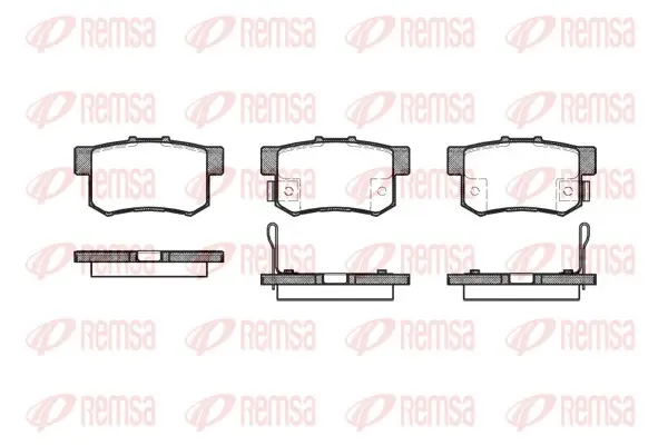 REMSA 0325.12 - Bremsbelagsatz, Scheibenbremse Heißes Angebot
