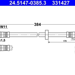 ATE 24.5147-0385.3 - Bremsschlauch Top-Preis