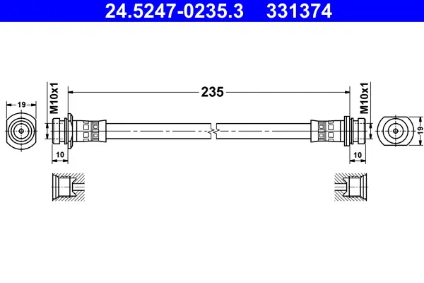 Sale ATE 24.5247-0235.3 - Bremsschlauch