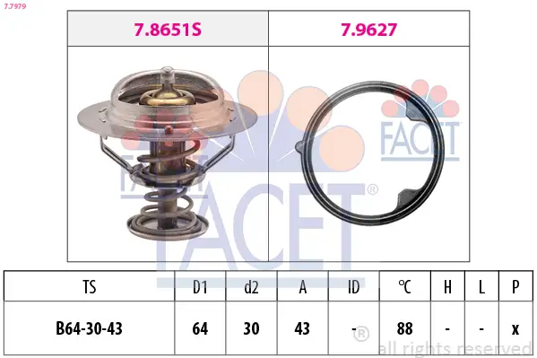 FACET 7.7979 - Thermostat, Kühlmittel Must-Have