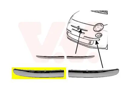 VAN WEZEL 1604582 - Zier-/Schutzleiste, Stoßfänger - ** Equipart ** Beliebt