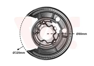 VAN WEZEL 1651373 - Spritzblech, Bremsscheibe Günstig