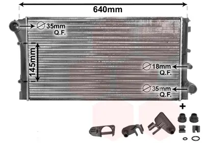 Expressversand VAN WEZEL 17002292 - Kühler, Motorkühlung - *** IR PLUS ***
