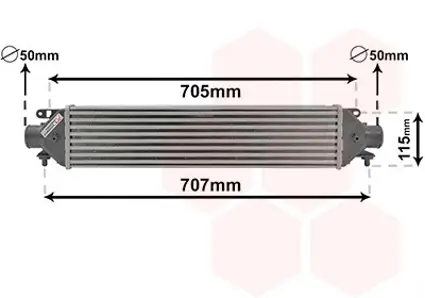 Preisknaller VAN WEZEL 17004321 - Ladeluftkühler