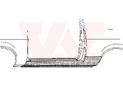 VAN WEZEL 1837101 - Einstiegsblech Billig
