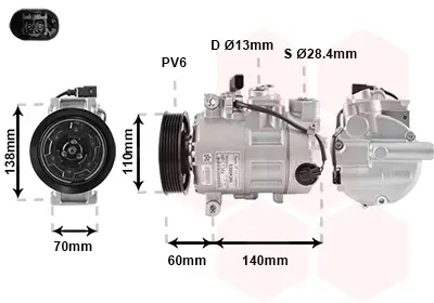 VAN WEZEL 0300K266 - Kompressor, Klimaanlage - *** IR PLUS *** Must-Have