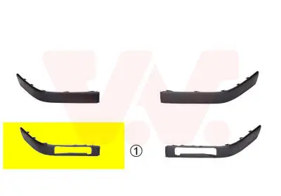 Rabatt VAN WEZEL 0322584 - Zier-/Schutzleiste, Stoßfänger - ** Equipart **