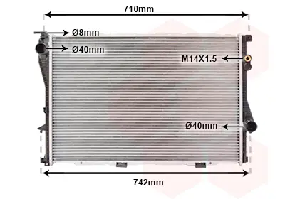 VAN WEZEL 06002202 - Kühler, Motorkühlung Markenprodukt