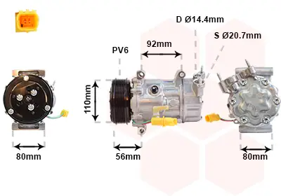 Bestpreis VAN WEZEL 0600K416 - Kompressor, Klimaanlage