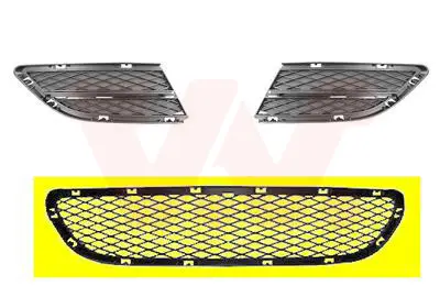 VAN WEZEL 0667590 - Lüftungsgitter, Stoßfänger - ** Equipart ** Echt
