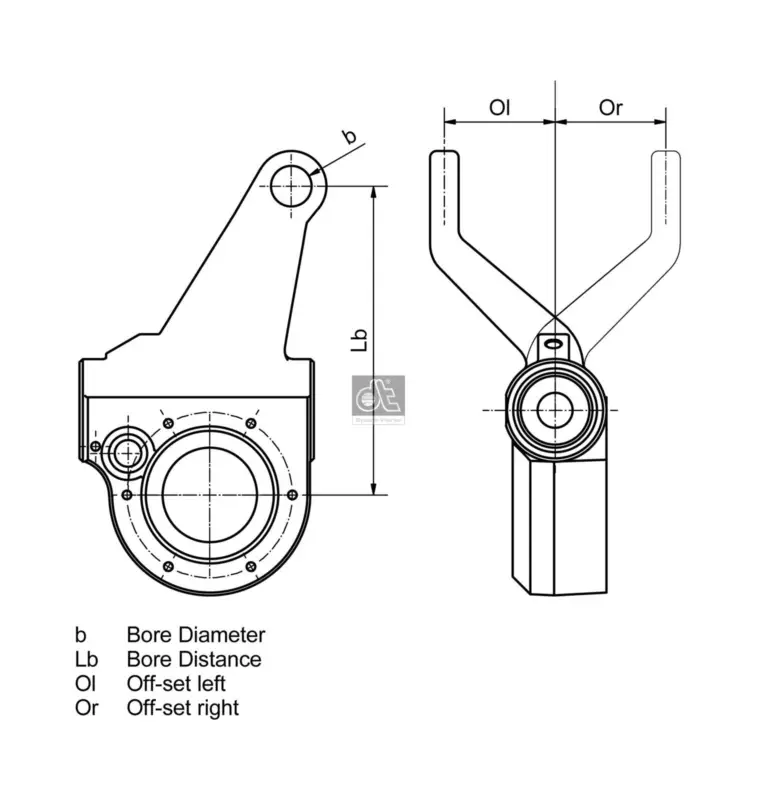 DT Spare Parts 1.18636 - Gestängesteller, Bremsanlage Begrenztes Angebot