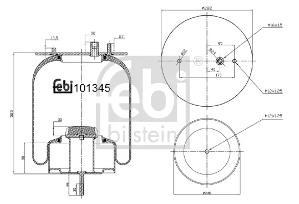 Jetzt Bestellen FEBI BILSTEIN 101345 - Federbalg, Luftfederung