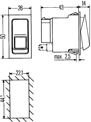 HELLA 6GM 007 832-191 - Schalter Sale