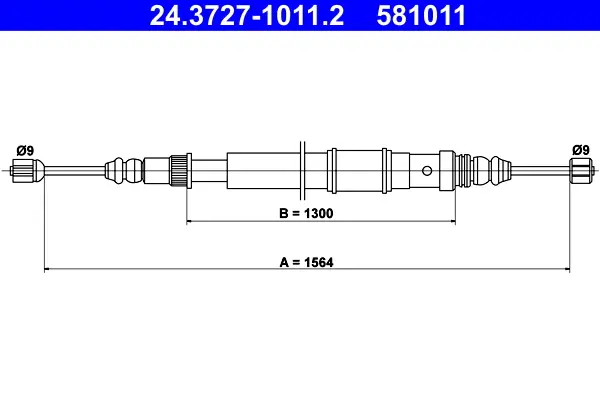 Top-Angebot ATE 24.3727-1011.2 - Seilzug, Feststellbremse
