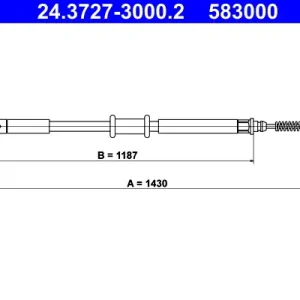 Top-Angebot ATE 24.3727-3000.2 - Seilzug, Feststellbremse