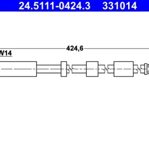 Sale ATE 24.5111-0424.3 - Bremsschlauch